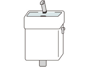 トイレタンク　サイフォン管　オーバーフロー管　ゴムフロート　修理　花見川　千葉　たから　こーき