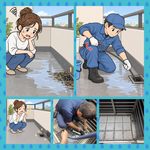 ベランダ排水溝詰まり